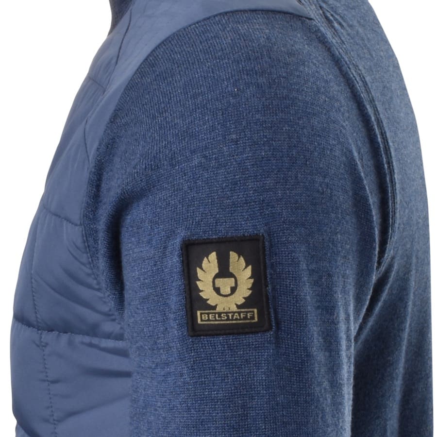 Alternative Image for ProductBelstaff Kelby Full Zip Knit Jumper Blue3